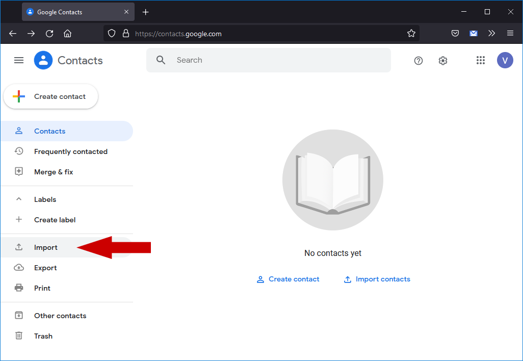 Google Contacts Import