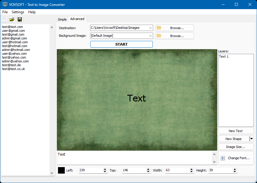 Text to Image Converter for PC | Converts lists into individual images