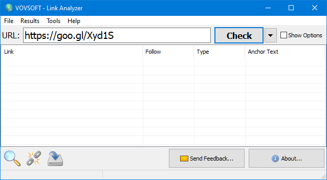 Url Analyzer How to Check Redirects using Link Analyzer - Vovsoft