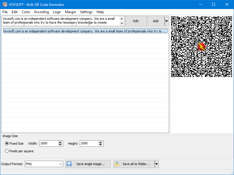 Bulk QR Code Generator for PC | Creates QR codes
